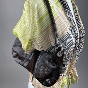 Kenneth Cole brown clutch purse